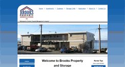 Desktop Screenshot of brookspropertyandstorage.com