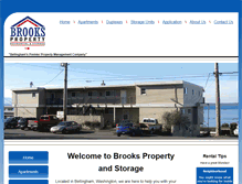 Tablet Screenshot of brookspropertyandstorage.com